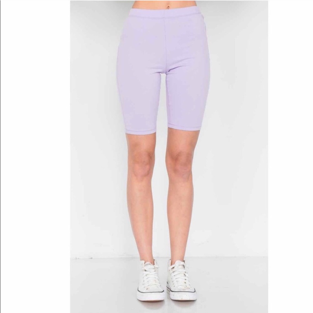 Lavender Biker Shorts
